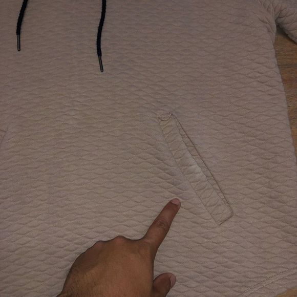 Barstool Sports Hoodie Unisex Beige Quilted Sweatshirt Size XL - Picture 10 of 14